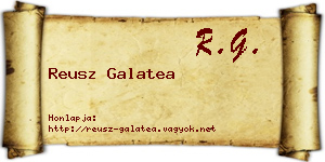 Reusz Galatea névjegykártya